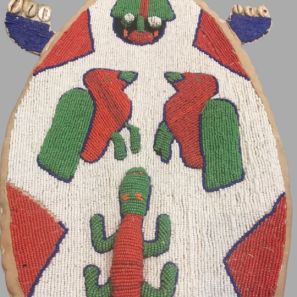 African Yoruba Belt Beaded Alligator Nigeria Handmade Sash - Picture 7 of 15
